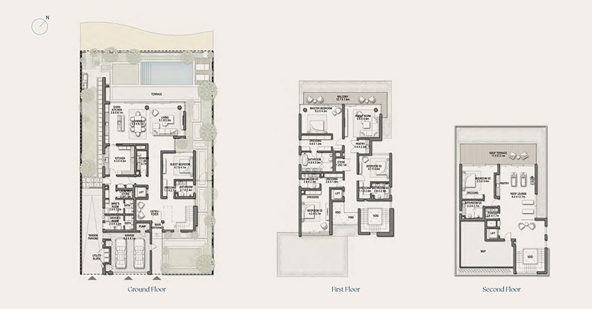 Palm Jebel Ali 5BR Beach Villa Floor Plan Palm Jebel Ali 5BR Beach Villa Floor Plan