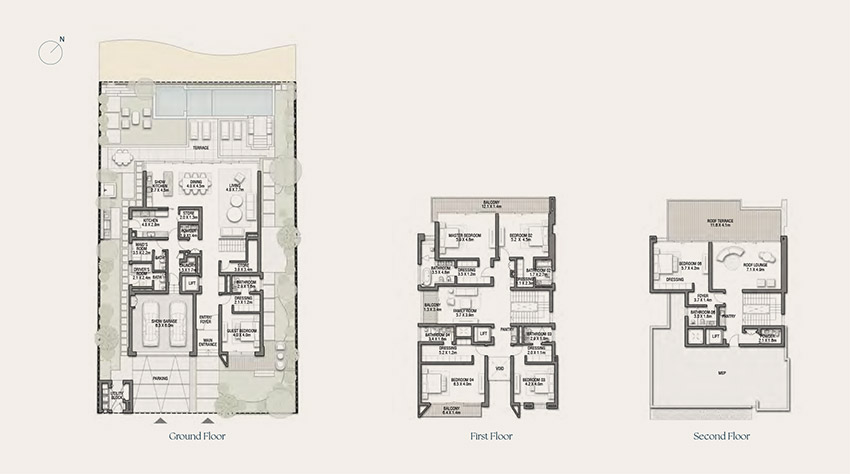 Palm Jebel Ali 6BR Beachfront Villa Floor Plan Palm Jebel Ali 6BR Beachfront Villa Floor Plan